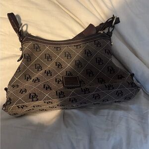 Dooney & Bourke Pink and Brown Checkered Bag